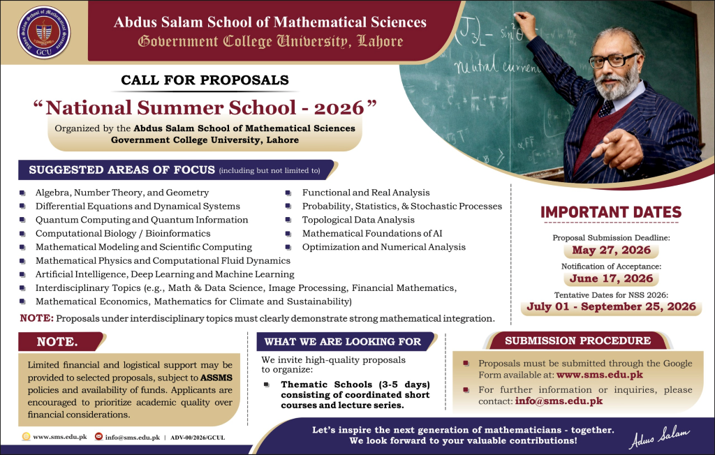 National Summer School 2026